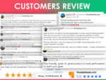 Customer reviews for RocketSheets.com, showcasing positive feedback on trading journal tools with ratings of 5 stars, highlighting user-friendliness, performance tracking, and customer support.